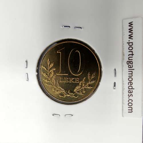 Albânia 10 Leke 1996 Bronze - Aluminío, World Coins Albania KM 77
