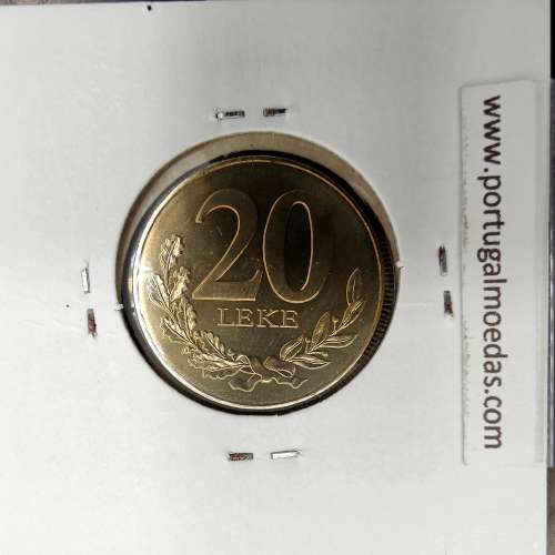 Albânia 20 Leke 2000 Bronze - Aluminío, World Coins Albania KM 78