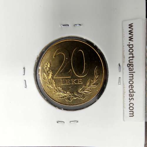 coin 20 Leke 2000 Copper-aluminium-nickel of the Albania, World Coins Albania KM 78