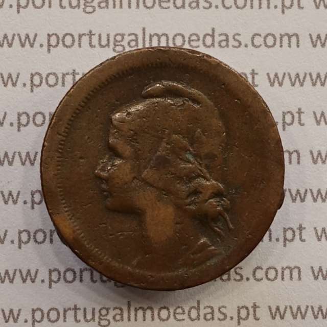 10 centavos 1930 Bronze, "$10" dez centavos 1930 bronze Republica Portuguesa, (BC), World Coins Portugal KM 573