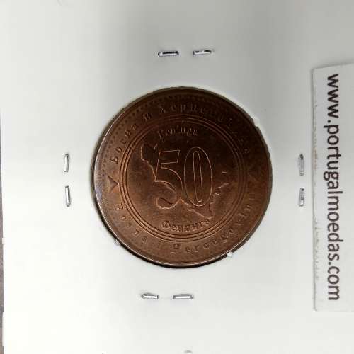 Bósnia e Herzegovina 50 Feninga 2007 Aço-Cobreado, World Coins Bosnia and Herzegovina KM 117