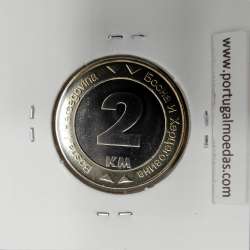 Bósnia e Herzegovina 1 konvertibillne Marka 2003 Bimetálica, World Coins Bosnia and Herzegovina KM 119