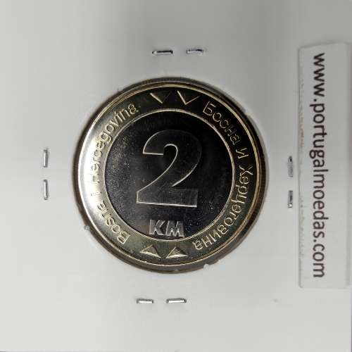 Bósnia e Herzegovina 1 konvertibillne Marka 2003 Bimetálica, World Coins Bosnia and Herzegovina KM 119