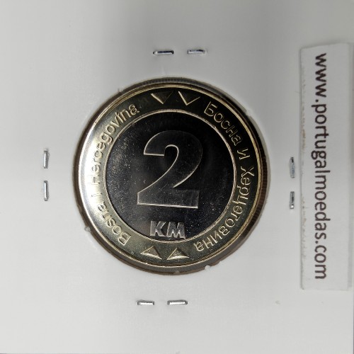 Bósnia e Herzegovina 1 konvertibillne Marka 2003 Bimetálica, World Coins Bosnia and Herzegovina KM 119