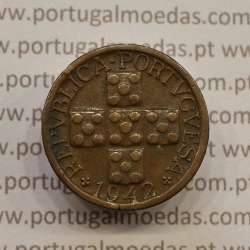 MOEDA DE DEZ CENTAVOS (X CENTAVOS) BRONZE 1942 MBC+