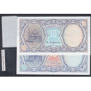 Egito - Lote de 2 Notas Diferentes-Serie 10 Piastres (Não Circuladas)
