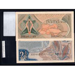 Indonesia - Lot of 2 Different Banknotes - Series 1961 (Uncirculated)
