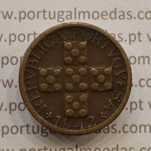 MOEDA DE DEZ CENTAVOS (X CENTAVOS) BRONZE 1942 BC+/MBC