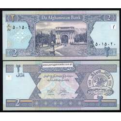 Afghanistan - 2 Afghanis banknote 2002 (not circulated)