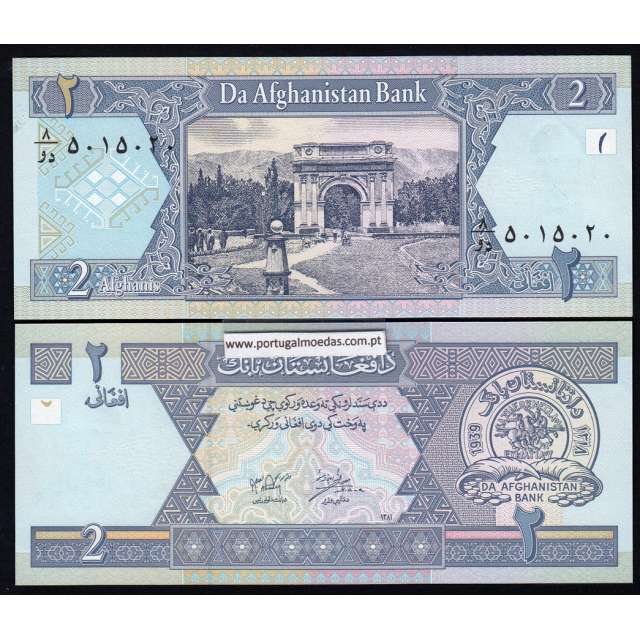 Afeganistão - Nota de 2 Afghanis 2002 (Não circulada)