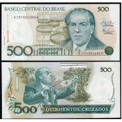 Brasil - Nota 500 cruzados 1986 ( Não circulada)
