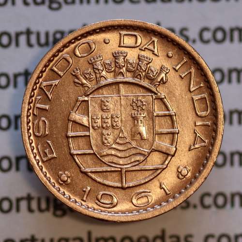 10 centavos 1961 bronze Estado da India Portuguesa, $10 centavos 1961 Índia, (Bela/SOB.), World Coins India Portuguese KM 30