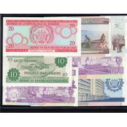 Burundi - Lote de 6 Notas Diferentes-Serie 1994-2010 (Não Circulada)