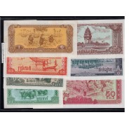 Cambodia - Lot of 7 Different Notes - Series 1979 (Not circulated)