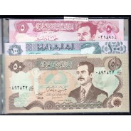 Iraq- Lot of 8 Different Banknotes-Series 1990-2002 (Uncirculated)