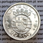 Angola coin 20$00 1955 silver, 20 escudos silver 1955, (Superb), twenty escudos silver 1955 of Angola, World Coins Angola KM 74