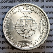 Angola coin 20$00 1955 silver, 20 escudos silver 1955, (Superb), twenty escudos silver 1955 of Angola, World Coins Angola KM 74