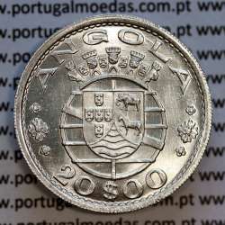Angola, 20$00 1952 prata, 20 escudos prata 1952 Angola Ex-colónia Portuguesa, (Soberba), World Coins Angola KM 74 Angola, 20$00 1952 prata, 20 escudos prata 1952 Angola Ex-colónia Portuguesa, (Soberba), World Coins Angola KM 74