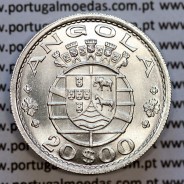 Angola coin 20$00 1952 silver, twenty escudos silver 1952 of Angola, 20 escudos 1952 silver, (Superb), World Coins Angola KM 74