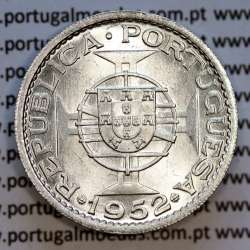 Angola 20$00 1952 prata, vinte escudos prata 1952, 20 escudos 1952 prata, (Soberba), World Coins Angola KM 74 Angola 20$00 1952 prata, vinte escudos prata 1952, 20 escudos 1952 prata, (Soberba), World Coins Angola KM 74