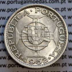 Angola coin 20$00 1952 silver, twenty escudos silver 1952 of Angola, 20 escudos 1952 silver, (Bela), World Coins Angola KM 74