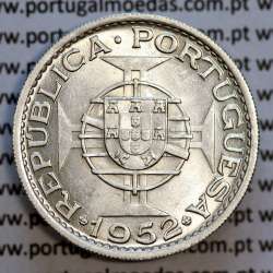 Angola coin 20$00 1952 silver, twenty escudos silver 1952 of Angola, 20 escudos 1952 silver, (Bela), World Coins Angola KM 74