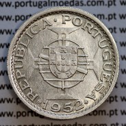 Angola 20$00 1952 prata, vinte escudos prata 1952, 20 escudos 1952 prata, (MBC+/Bela-), World Coins Angola KM 74