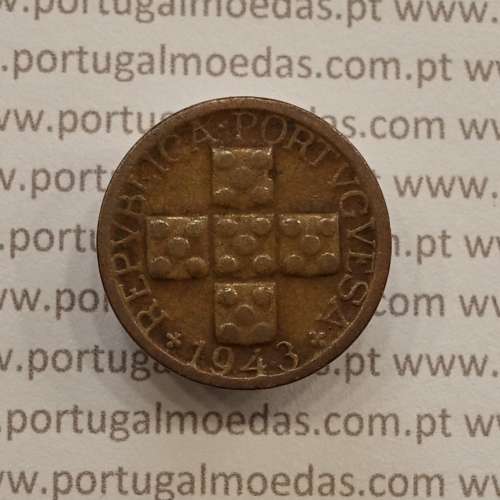 MOEDA DE DEZ CENTAVOS (X CENTAVOS) BRONZE 1943 BC