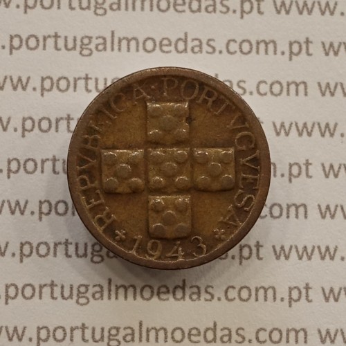 MOEDA DE DEZ CENTAVOS (X CENTAVOS) BRONZE 1943 BC