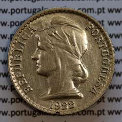 50 Centavos 1922 Níquel Angola, "$50" cinquenta centavos 1922 Ex-Colónia Portuguesa Angola, (MBC+/Bela), World Coins Angola KM65