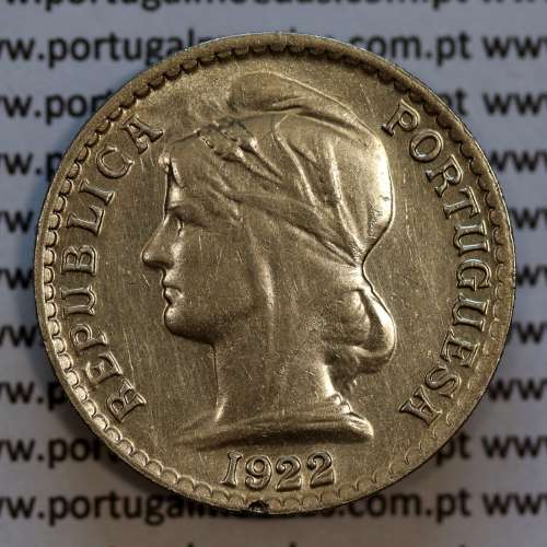 Coin 50 Centavos 1922 Nickel Angola, "$50" fifty cents 1922 Former Angola Colony, (Bela), World Coins Angola KM 65