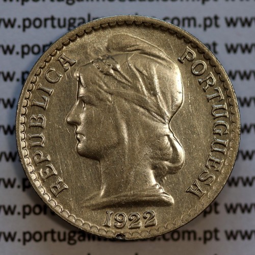 50 Centavos 1922 Níquel Angola, "$50" cinquenta centavos 1922 Ex-Colónia Portuguesa Angola, (MBC+/Bela), World Coins Angola KM65