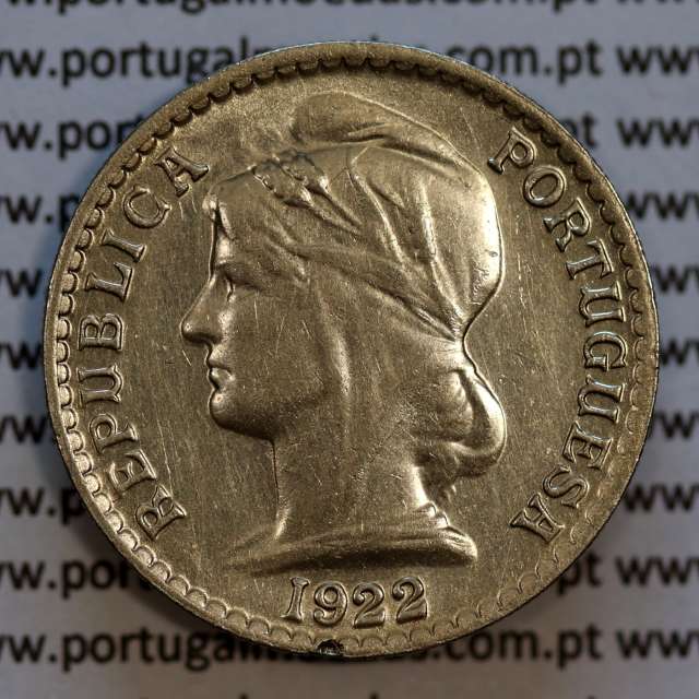 Coin 50 Centavos 1922 Nickel Angola, "$50" fifty cents 1922 Former Angola Colony, (Bela), World Coins Angola KM 65