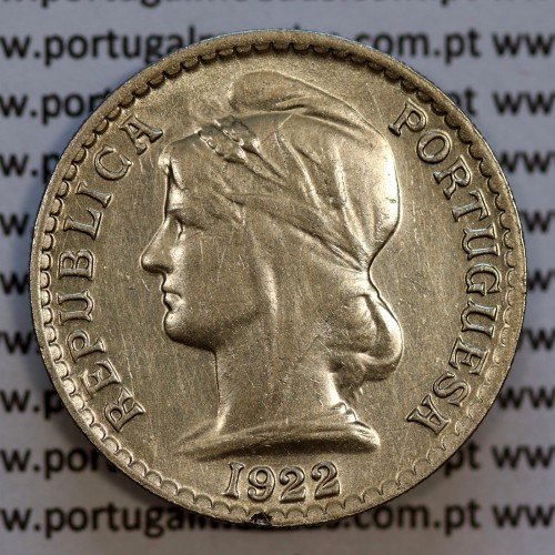 50 Centavos 1922 Níquel Angola, "$50" cinquenta centavos 1922 Ex-Colónia Angola, (Bela), World Coins Angola KM 65