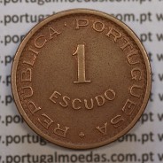 Moçambique, 1 escudo 1953 bronze, Ex-Colónia Portuguesa de Moçambique, (MBC+), World Coins Mozambique KM 82