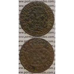 MOEDA V REIS COBRE 1764 (BC+) - D.JOSÉ I - JOSEPHUS - CRUZ PEROLADA