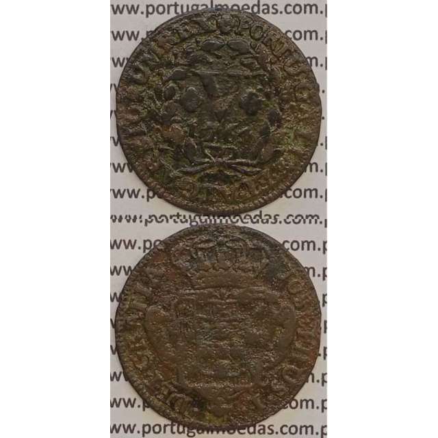 MOEDA V REIS COBRE 1764 (BC+) - D.JOSÉ I - JOSEPHUS - CRUZ PEROLADA