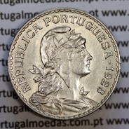 1 Escudo 1928 Alpaca, 1$00 1928 alpaca Republica Portuguesa, (Bela), World Coins Portugal  KM 578