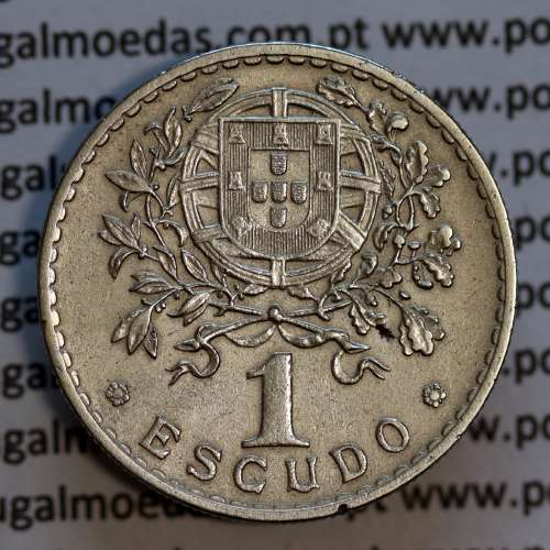 Portugal, coin of 1 Escudo 1929 Alpaca of the Portuguese Republic, (VF+), World Coins Portugal KM 578
