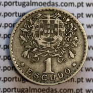1 Escudo 1939 Alpaca, 1$00 1939 alpaca Republica Portuguesa, (MBC), World Coins Portugal  KM 578