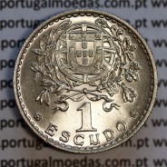 1 Escudo 1957 Alpaca, 1$00 1957 alpaca Republica Portuguesa, (Soberba), World Coins Portugal KM 578