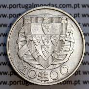 Portugal, silver coin of 10 Escudos 1932, 10$00 1932 silver coin of the Portuguese Republic, (VF+), World Coins Portugal KM 582