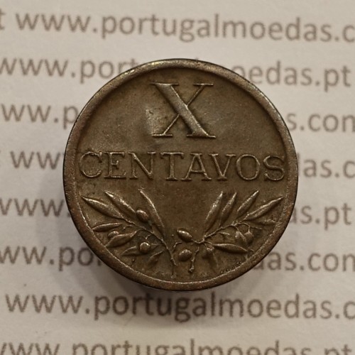 MOEDA DE DEZ CENTAVOS (X CENTAVOS) BRONZE 1944 MBC+/BELA
