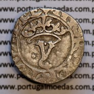 Vintém prata de D. João III 1521-1557, Escudo com 8 Castelos, Legenda: ⋌III:R:PORTVGALIE / ★IOANES:III:R:PORT