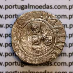 Silver coin Half Vintém of D. Manuel I 1495-1521, (not classified in Gomes), +EMAnVEL:P:R:P:ET:A:D:G: / +EMAnVEL:P:R:P:ET:A:D:G: