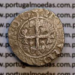 Silver coin Half Vintém of D. Manuel I 1495-1521, (not classified in Gomes), +EMAnVEL:P:R:P:ET:A:D:G: / +EMAnVEL:P:R:P:ET:A:D:G: