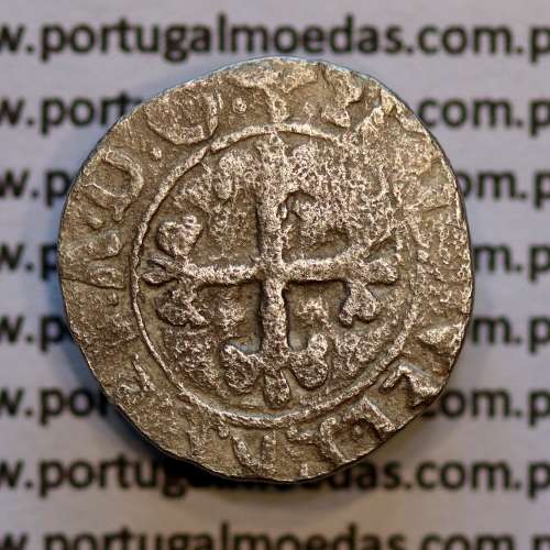 Meio Vintém Prata de D. Manuel I 1495-1521, (não classificada no A. Gomes) +EMAnVEL:P:R:P:ET:A:D:G: / +EMAnVEL:P:R:P:ET:A:D:G: