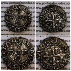 Portugal, silver coin Half Vintém of D. Manuel I 1495-1521, 10 Reais, Legend: +I:EMANVEL:R:P:ET.A.D / +I:EMANVEL:R:P:ET:A:D:G