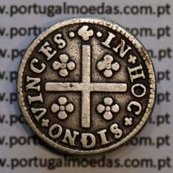 Meio Tostão Prata D. José I (1750 -1777), 50 Réis Prata JOSEPHUS, Diadema losango 2 pontos, World Coins Portugal KM 236.1