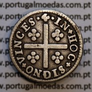 Meio Tostão Prata D. José I (1750 -1777), 50 Réis Prata JOSEPHUS, Diadema losango 2 pontos, World Coins Portugal KM 236.1